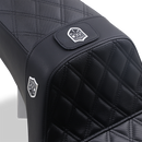 Saddlemen Pro Series Sdc Performance Seat w/ Backrest Lattice Stitch/Lumbar Gripper FLD/FXD '06-'17