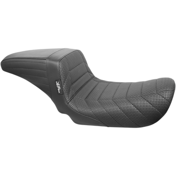 Le Pera Kickflip Seat FLAT Track Stitch Black FXD '06-'17