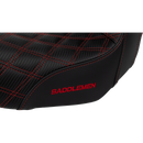 Saddlemen Pro Series Sdc Performance Seat Carbon Fiber/Lumbar Gripper Red Stitch Dyna '06-'17