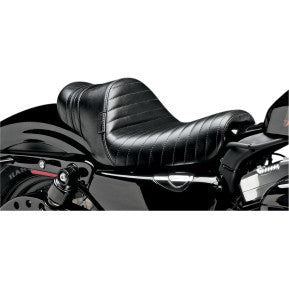 LE PERA - CAFE STUBS SOLO SEAT - TUCK AND ROLL STITCH, WITH BLACK SPEED STRIPES - '04-20 XL