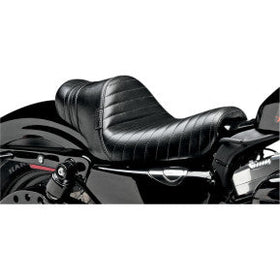 LE PERA - CAFE STUBS SOLO SEAT - TUCK AND ROLL STITCH, WITH BLACK SPEED STRIPES - '04-20 XL