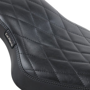 LE PERA - COBRA 2-UP SEAT - DIAMOND STITCH, BLACK - '04-20 XL