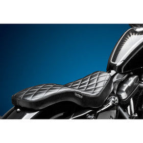 LE PERA - COBRA 2-UP SEAT - DIAMOND STITCH, BLACK - '04-20 XL