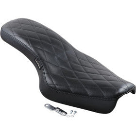 LE PERA - COBRA 2-UP SEAT - DIAMOND STITCH, BLACK - '04-20 XL