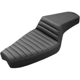 SADDLEMEN - STEP UP SEAT - BLACK, FRONT TUCK AND ROLL - '77-03 XL