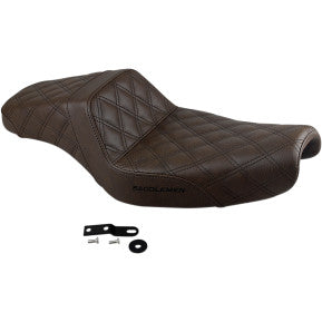 SADDLEMEN - STEP UP SEAT - BROWN, LATTICE STITCH - 3.3 GALLON TANK - '04-20 XL