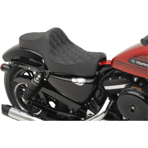 DRAG - PREDATOR III SEAT - BLACK, DOUBLE DIAMOND STITCH - '04-21 XL