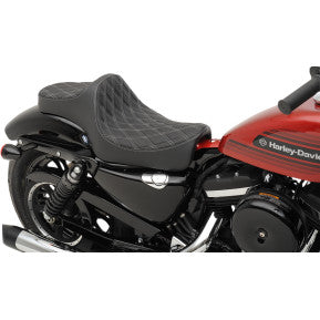 DRAG - PREDATOR III SEAT - DOUBLE DIAMOND STITCH, SILVER THREAD - '04-21 XL