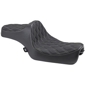 DRAG - PREDATOR III SEAT - DOUBLE DIAMOND STITCH, SILVER THREAD - '04-21 XL