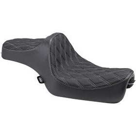 DRAG - PREDATOR III SEAT - DOUBLE DIAMOND STITCH, SILVER THREAD - '04-21 XL