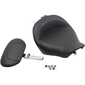 MUSTANG - WIDE SOLO SEAT W/ REMOVABLE BACKREST & REAR SEAT - VINTAGE STYLE - '06-07 & '97-07 TOURING