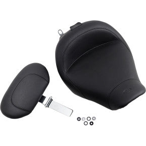 MUSTANG - WIDE SOLO SEAT W/ REMOVABLE BACKREST & REAR SEAT - VINTAGE STYLE - '06-07 & '97-07 TOURING