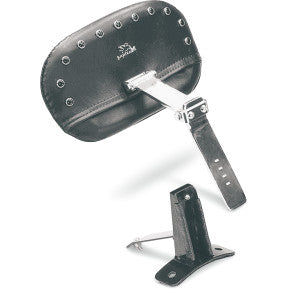 MUSTANG - DRIVER BACKREST KIT - SMOOTH, BLACK STUDS - '97-08 TOURING - 0