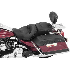 MUSTANG - ONE-PIECE ULTRA TOURING SEAT - REGAL STYLE W/ BLACK STUDS - '99-07 TOURING - 0