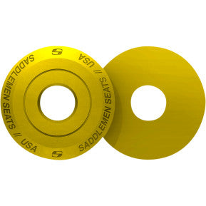 SADDLEMEN - FENDER SEAT WASHER - YELLOW