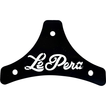 Le Pera Sissy Bar Plate Dead End Scroll Black Softail/Touring '08-'22