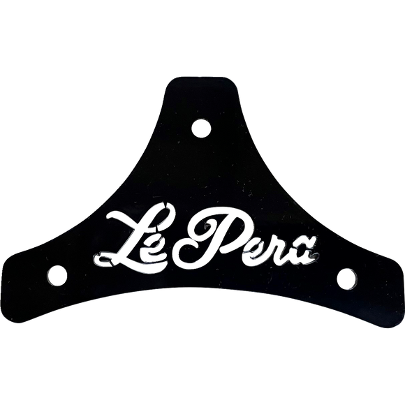 Le Pera Sissy Bar Plate Dead End Scroll Black Softail/Touring '08-'22