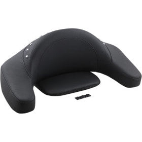 MUSTANG - PASSENGER PAD WITH ARMREST - SMOOTH STYLE, CHROME STUDS - '80-13 TOURING - 0