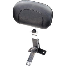 MUSTANG - DRIVER BACKREST KIT - SMOOTH, BLACK STUDS - '09-20 TOURING