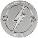 Thrashin Supply Co. Dished Polished 2-Hole Points Cover TSC-3027-2 for Milwaukee-Eight Harley-Davidson Touring and Softail