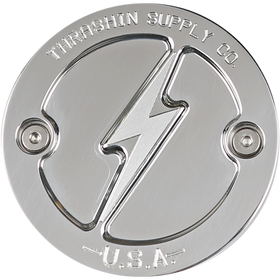 Thrashin Supply Co. Dished Polished 2-Hole Points Cover TSC-3027-2 for Milwaukee-Eight Harley-Davidson Touring and Softail