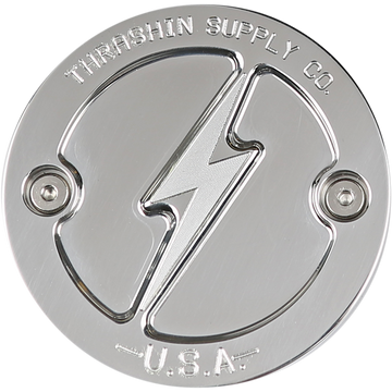 Thrashin Supply Co. Points Cover Dished Polished 2 Hole M8