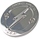 Thrashin Supply Co. Dished Polished 2-Hole Points Cover TSC-3027-2 for Milwaukee-Eight Harley-Davidson Touring and Softail