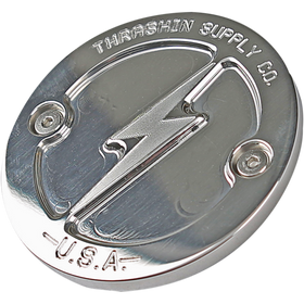 Thrashin Supply Co. Dished Polished 2-Hole Points Cover TSC-3027-2 for Milwaukee-Eight Harley-Davidson Touring and Softail