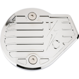 Thrashin Supply Co. Gen 2 finned chrome Milwaukee-Eight cam cover TSC-3029-3 for Harley-Davidson Touring and Softail