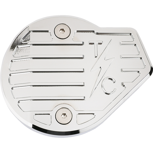 Thrashin Supply Co. Gen 2 finned chrome Milwaukee-Eight cam cover TSC-3029-3 for Harley-Davidson Touring and Softail