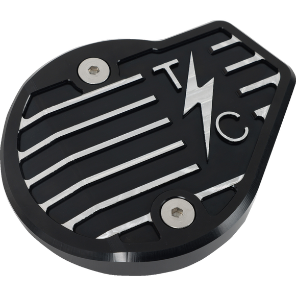 Thrashin Supply Co. Gen 2 finned black Milwaukee-Eight cam cover TSC-3029-4 for Harley-Davidson Touring and Softail