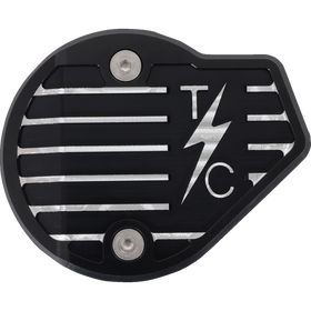Thrashin Supply Co. Gen 2 finned black Milwaukee-Eight cam cover TSC-3029-4 for Harley-Davidson Touring and Softail