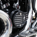 Thrashin Supply Co. Gen 2 finned black Milwaukee-Eight cam cover TSC-3029-4 for Harley-Davidson Touring and Softail
