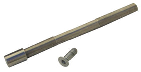 Replacement 3/4 in steel lower-leg axle (part #101163) with matching bolt for 114020 billet legs