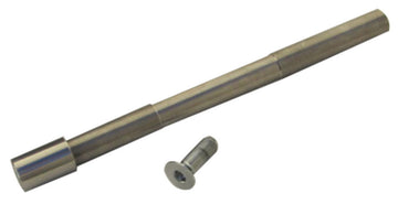 Replacement 3/4 in steel lower-leg axle (part #101163) with matching bolt for 114020 billet legs
