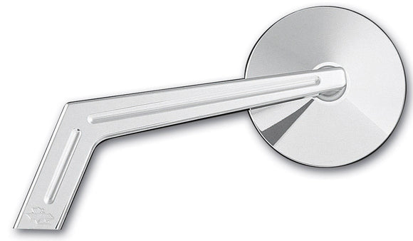 Pro-One Performance chrome billet motorcycle mirror – Weekend Warrior stem with 3‑inch round head (Part #102350 left / #102360 right)