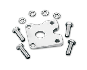 Kickstand angle plate kit with bolts and washers for lowered Harley-Davidson Big Twin models 1936–1999 (except FL Touring & Dyna)
