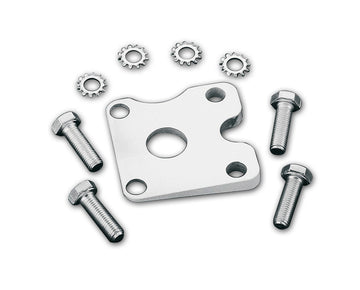 Kickstand angle plate kit with bolts and washers for lowered Harley-Davidson Big Twin models 1936–1999 (except FL Touring & Dyna)