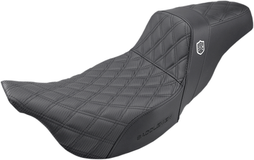 SADDLEMEN Pro Series SDC Performance Seat - w/o Backrest - Lattice Stitch - FL '08 -'23 SC80807DB