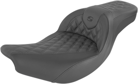 SADDLEMEN Klockwerks Pro Series Seat - Black w/ Black Stitching - Indian '14-'24 I14-07-KLOCK