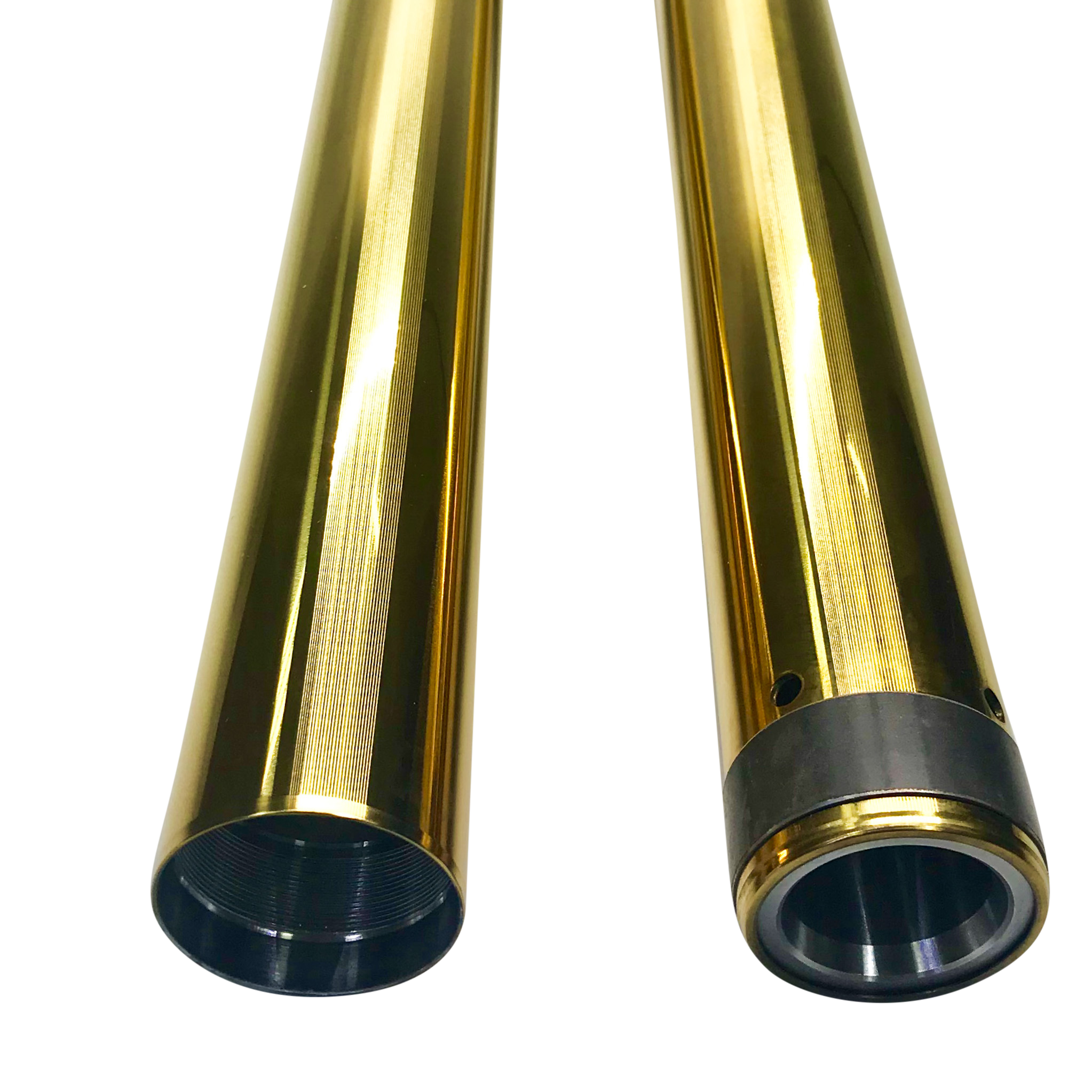 Dyna 49mm Gold TIN Fork Tubes 25.5