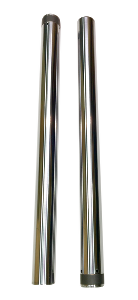 Pair of 49mm hard chrome 25.5 in fork tubes for 2006-2017 Harley‑Davidson Dyna/FXD models (SKU 105120)