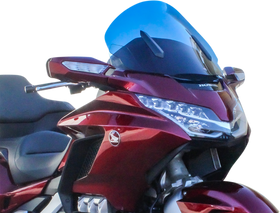 KLOCK WERKS Flare* Windshield - 18" - Dark Smoke - GL1800 KWW-06-0559