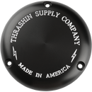 Thrashin Supply Classic Black Derby Cover for Harley-Davidson Dyna Softail Touring FXR 1970–1998