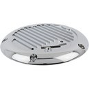 Thrashin Supply Finned Chrome Derby Cover for Harley-Davidson M8 Touring Trike Street Glide Road Glide Road King 2015–2025