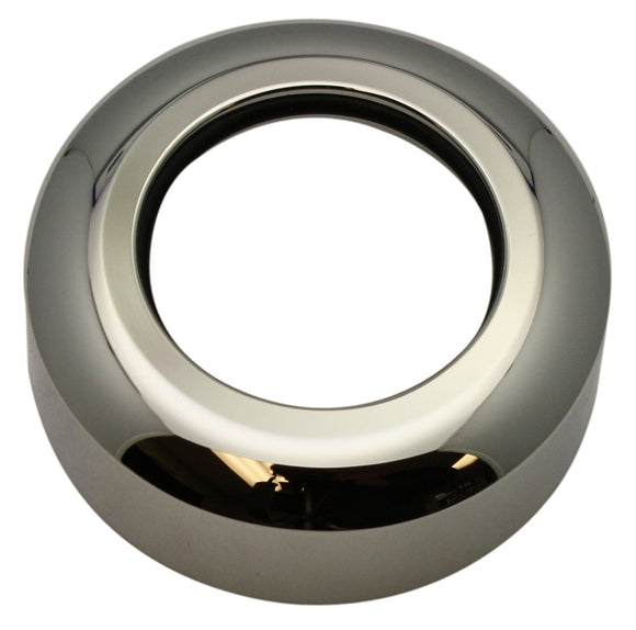 Pro-One #114021 chrome replacement dust boot for lower legs, CNC billet aluminum, polished, O-ring included