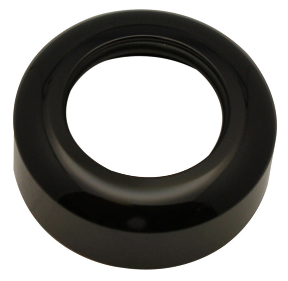 Glossy black Pro-One #114021B replacement dust boot for lower legs, CNC billet aluminum, O-ring included