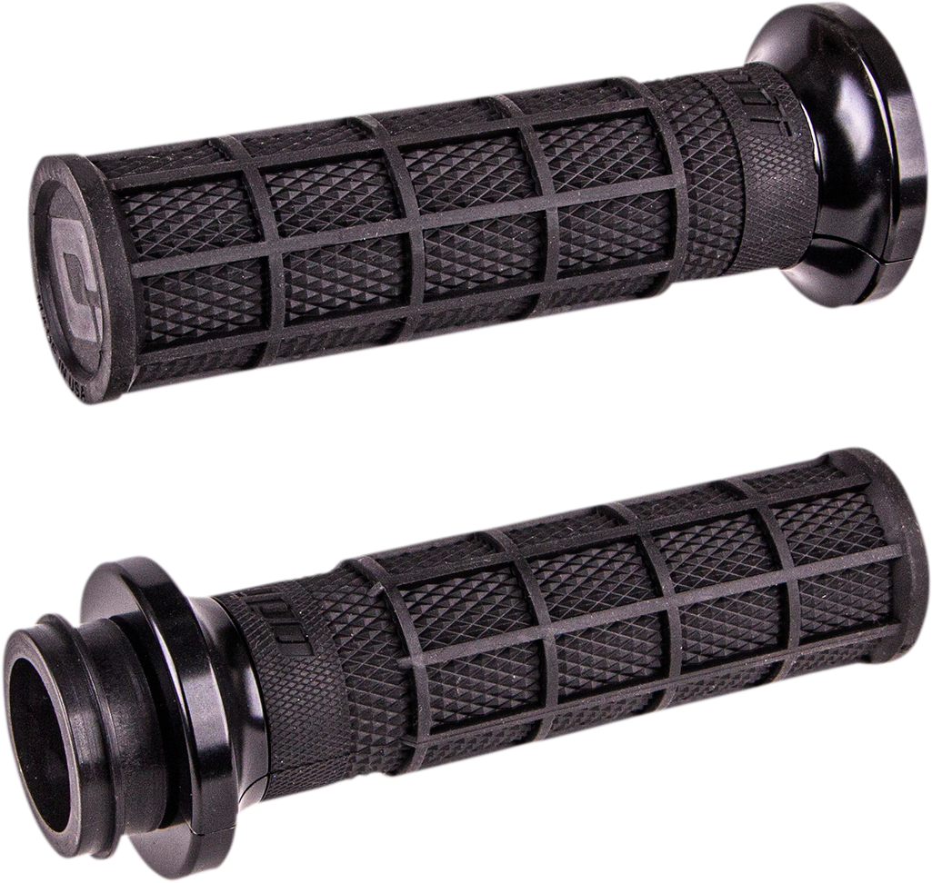 ODI Hart-Luck Signature V-Twin Lock-On* Grips - Cable - Black/Black V31HCW-BB-B