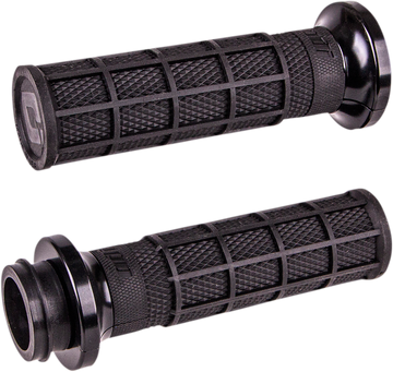 ODI Hart-Luck Signature V-Twin Lock-On* Grips - Cable - Black/Black V31HCW-BB-B