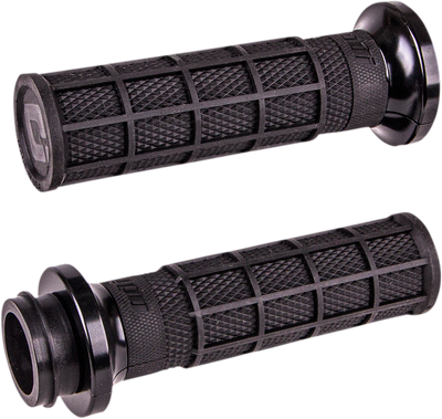 ODI Hart-Luck Signature V-Twin Lock-On* Grips - Cable - Black/Black V31HCW-BB-B